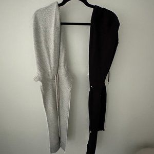 Veronica Beard French Terry Hoodie Dickey (00-14) - One Gray/One Black